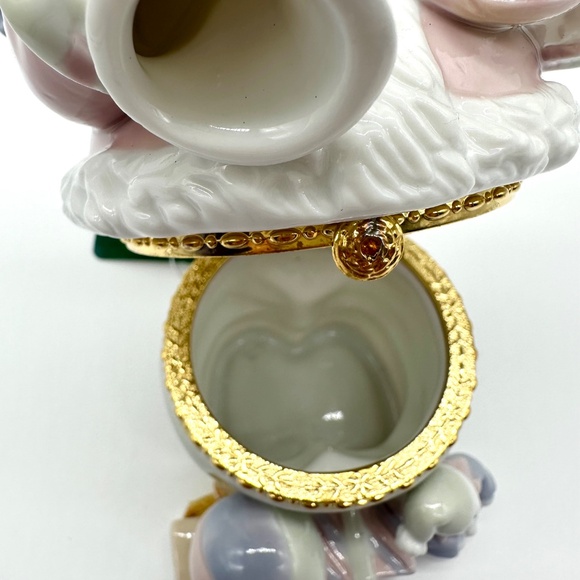 Large Teddy Bear & Toys Trinket Box Christmas Trim A Home K-Mart Vintage - Picture 9 of 14